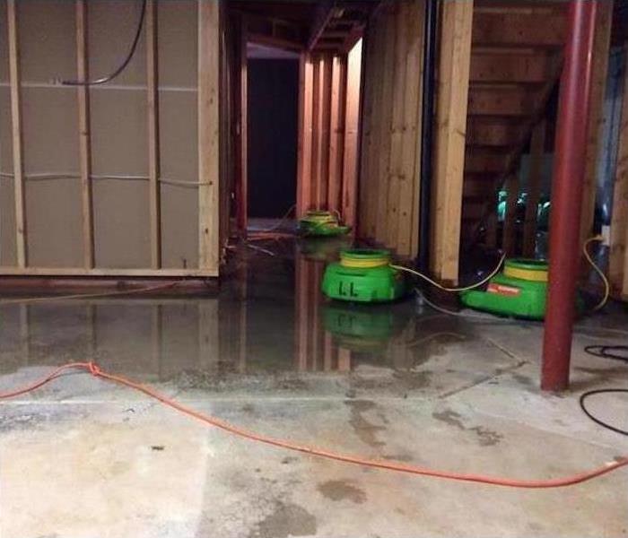 Before flooded basement